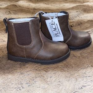 Toddler Boys Faux Leather Boots